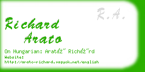 richard arato business card